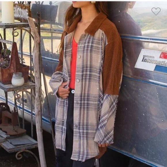 New. POL Mixed Fabric Jacket - Picture 4 of 4